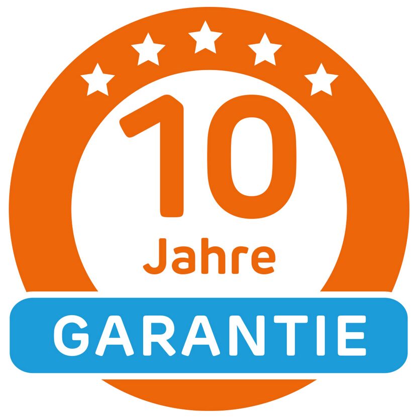 10 Jahre Garantie-Siegel
