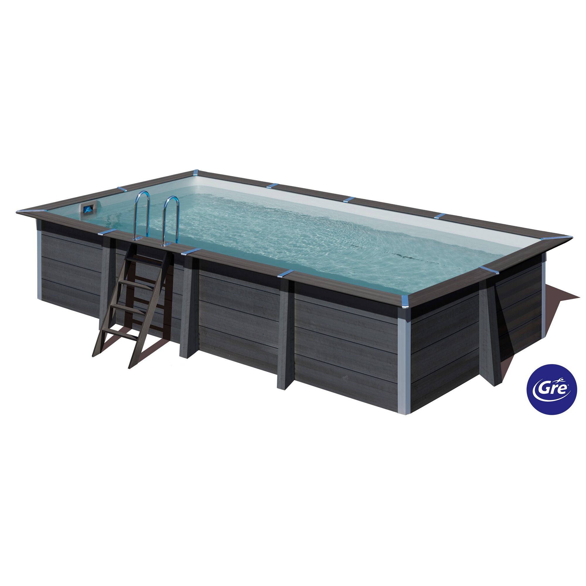Rechteckiger Composite Pool mit Leiter