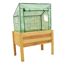 Hochbeet aus Holz mit Folienabdeckung