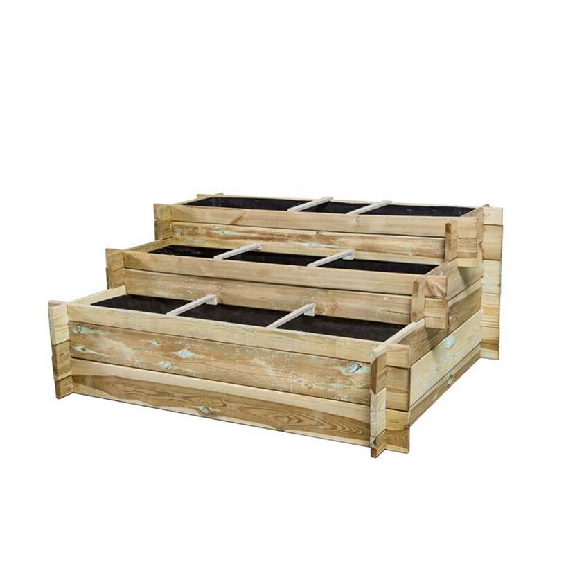 Hochbeet-Treppe Hugo aus Holz