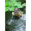 Wasserspeier Otter auf einem Baumstamm.