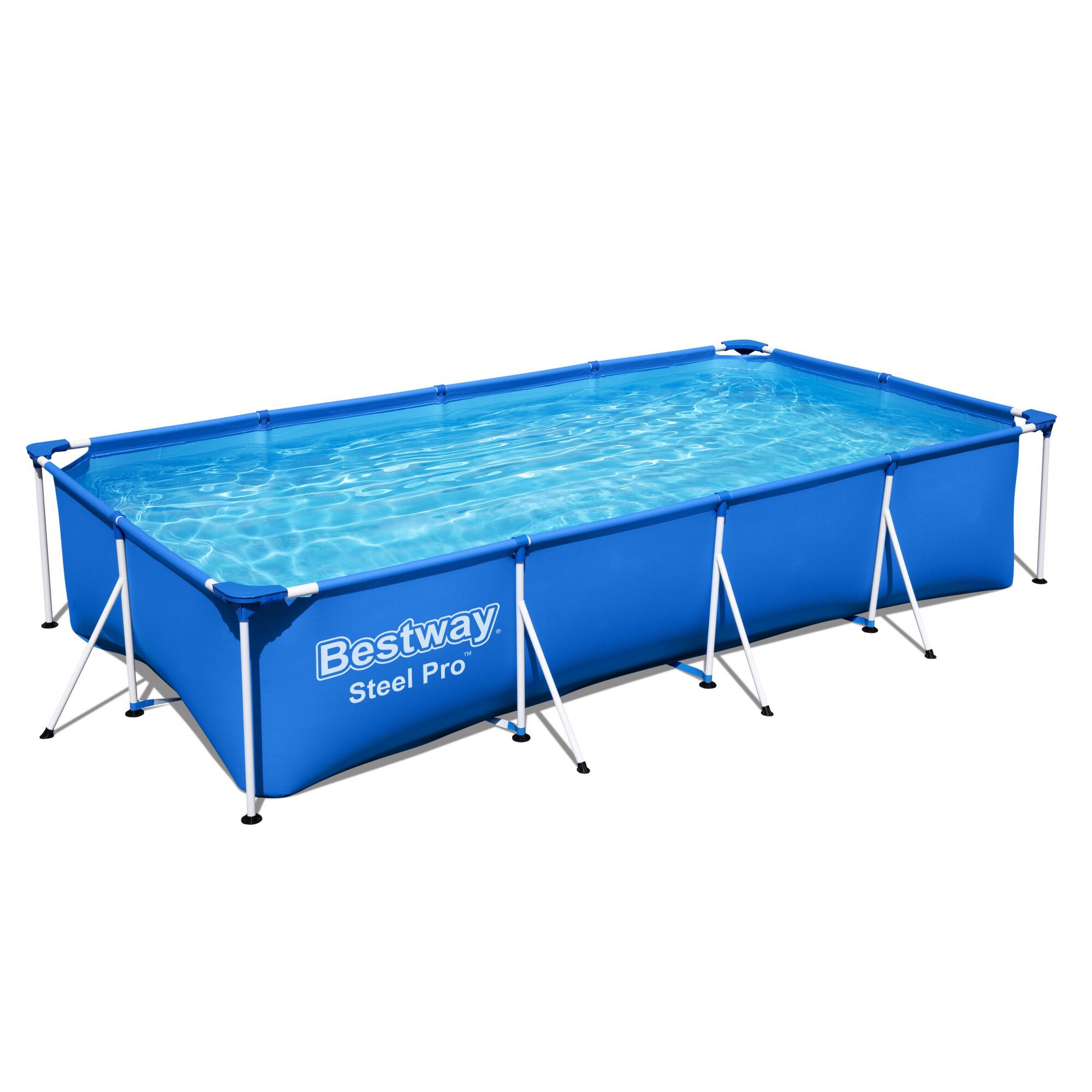 Bestway Steel Pro Frame Pool, gefüllt mit Wasser