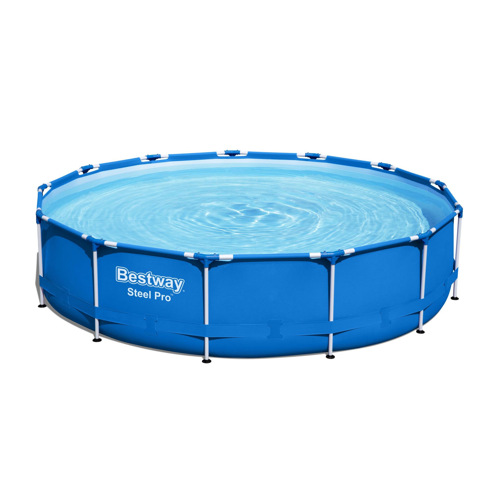 Aufstellpool Bestway Steel Pro, gefüllt mit Wasser