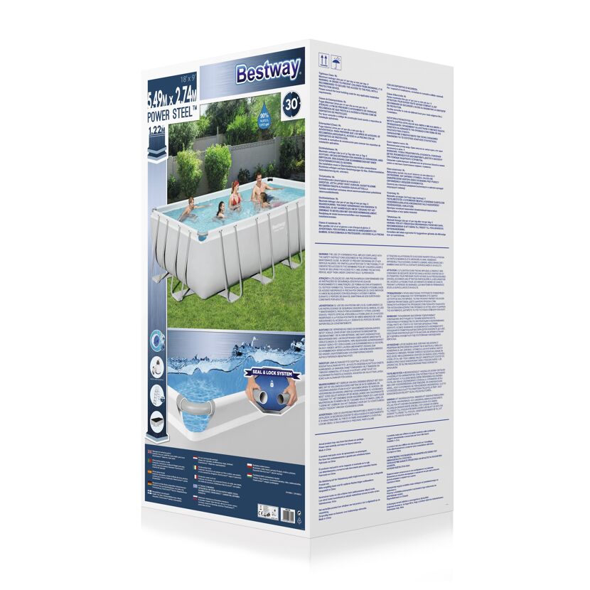 Bestway Power Steel Frame Pool 549 x 274 x 122 cm