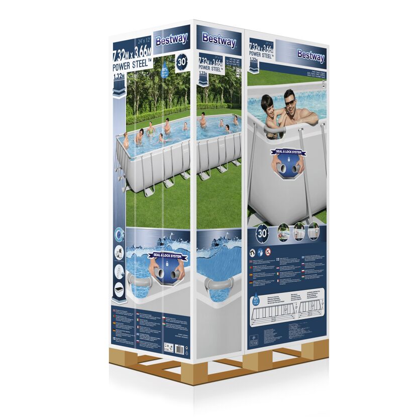 Bestway Power Steel Frame Pool 732 x 366 x 132 cm