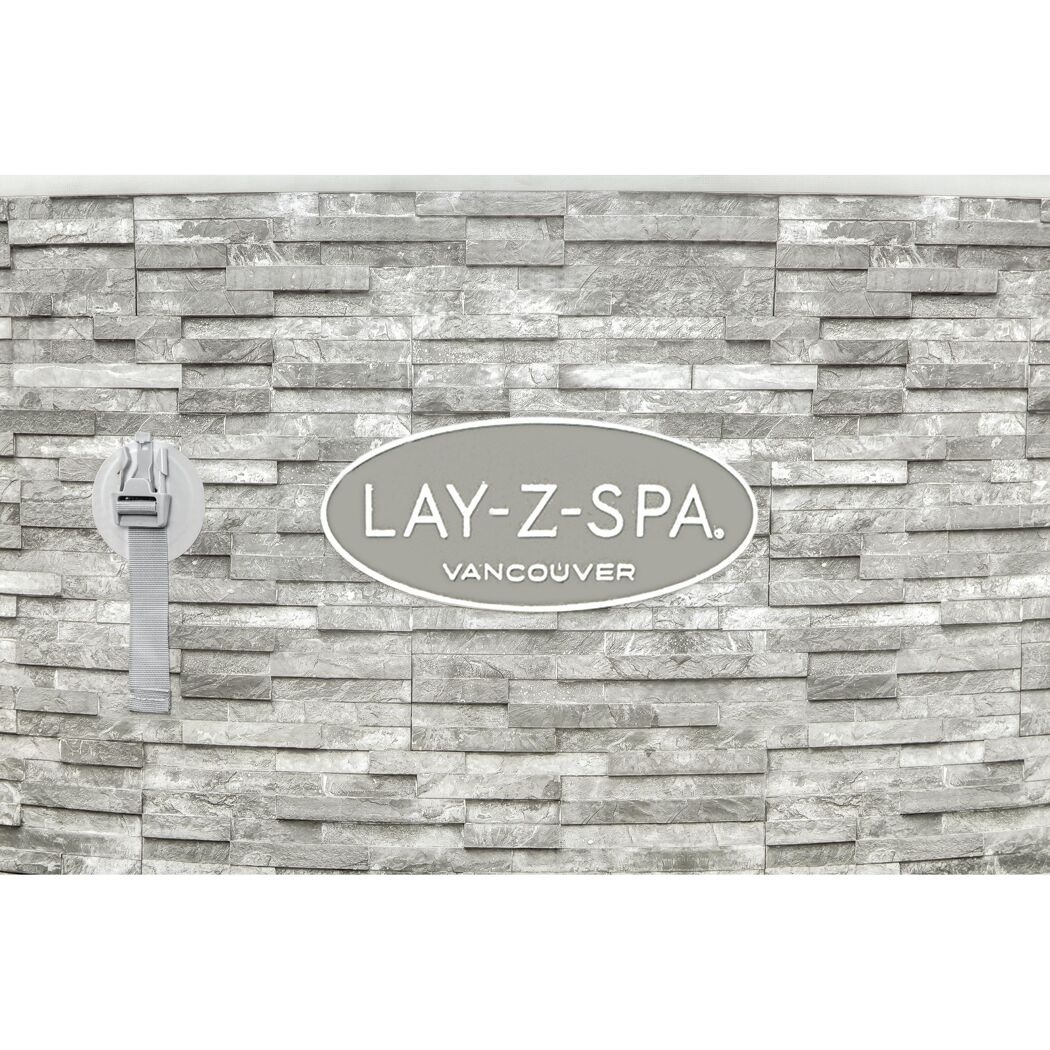 Whirlpool Lay-Z-Spa Vancouver, graue Steinoptik