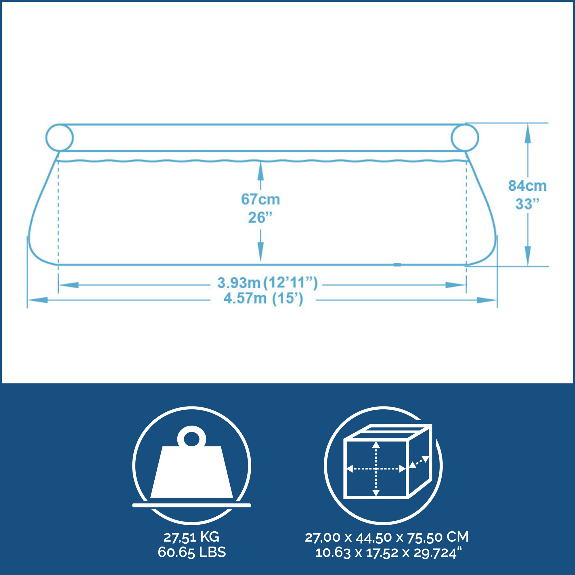 Fast-Set-Pool-Set 'Fast Set' Ø 457 x 84 cm mit Wassersprinkler und Filterpumpe + product picture