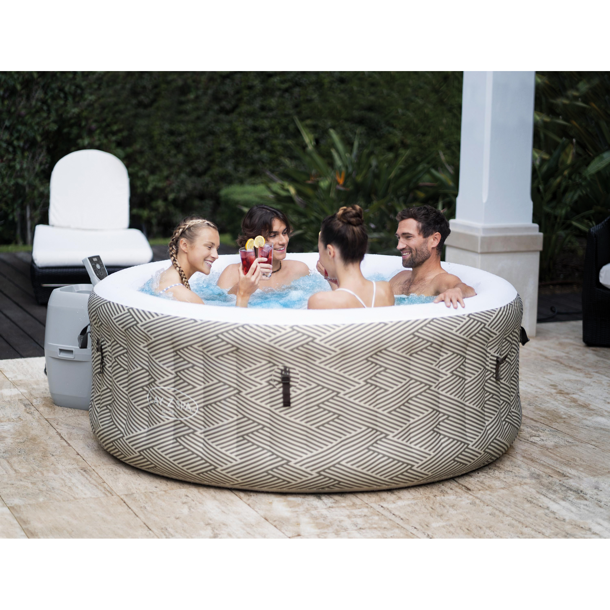 WLAN-Whirlpool 'LAY-Z-SPA Madrid AirJet' Ø 180 x 66 cm beige + product picture