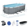 Bestway Power Steel Frame Pool mit Zubehör