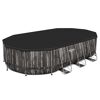 Ovaler Frame Pool mit Abdeckplane