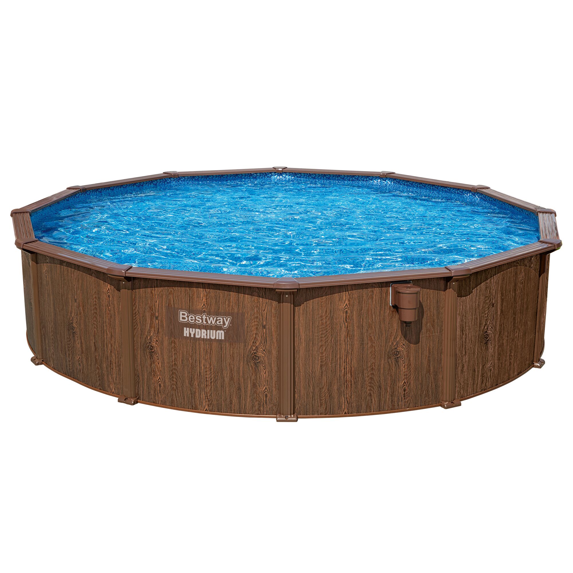 Bestway Stahlwandpool Hydrium mit Wasser gefüllt