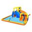 Aufblasbarer Wasserpark mit Rutsche und Basketballkorb