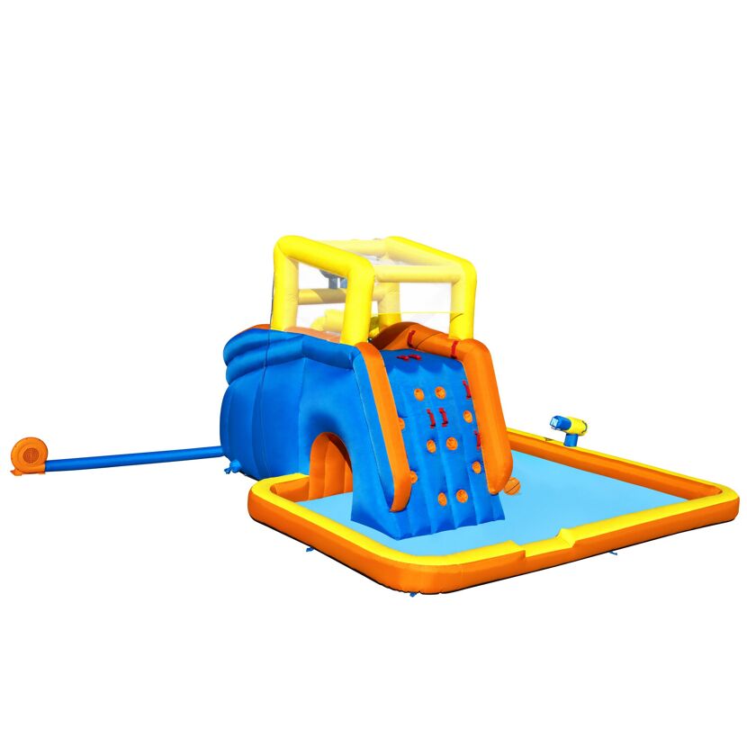 Aufblasbare Wasserrutsche mit Planschbecken