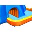 Aufblasbare Wasserrutsche in Blau und Orange
