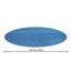 Blaue Solar-Poolabdeckung mit 4,62 m Durchmesser