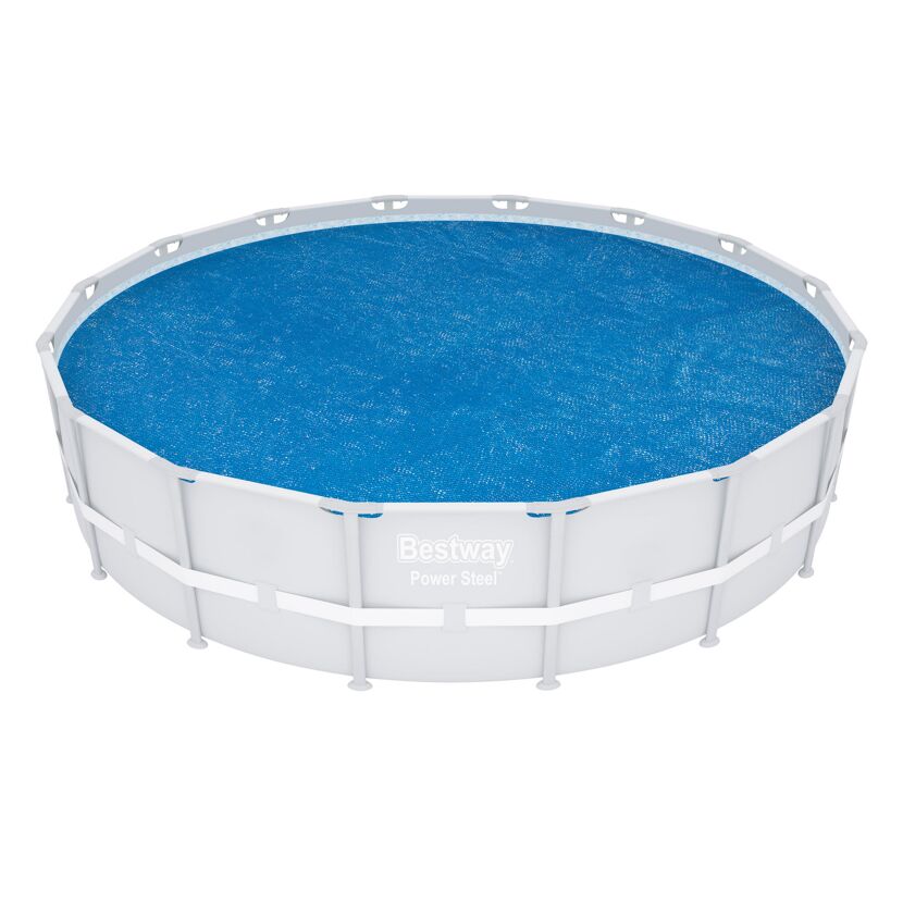 Bestway Power Steel Pool mit Solarabdeckung