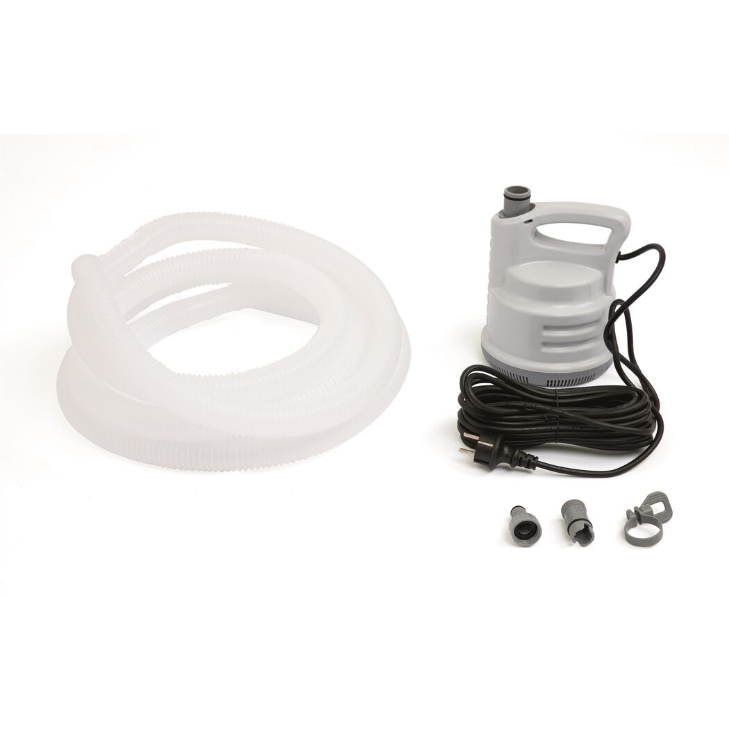 Tauchpumpe mit Schlauch, Kabel und Anschlüssen