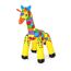 Aufblasbare, bunte Giraffe
