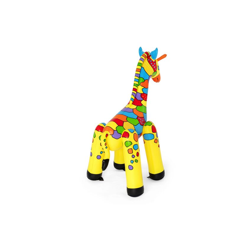 Bunter, aufblasbarer Wassersprinkler in Giraffenform