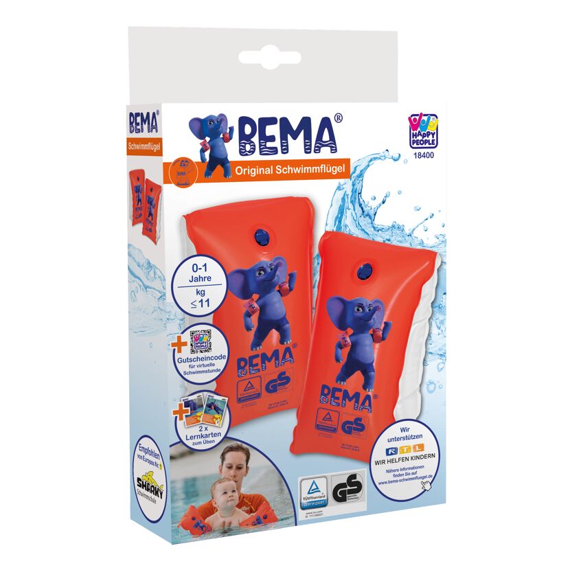 BEMA Schwimmflügel für Babys, 0-1 Jahr bis 11 kg