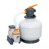 Sandfilteranlage mit Pumpe und Schlauch