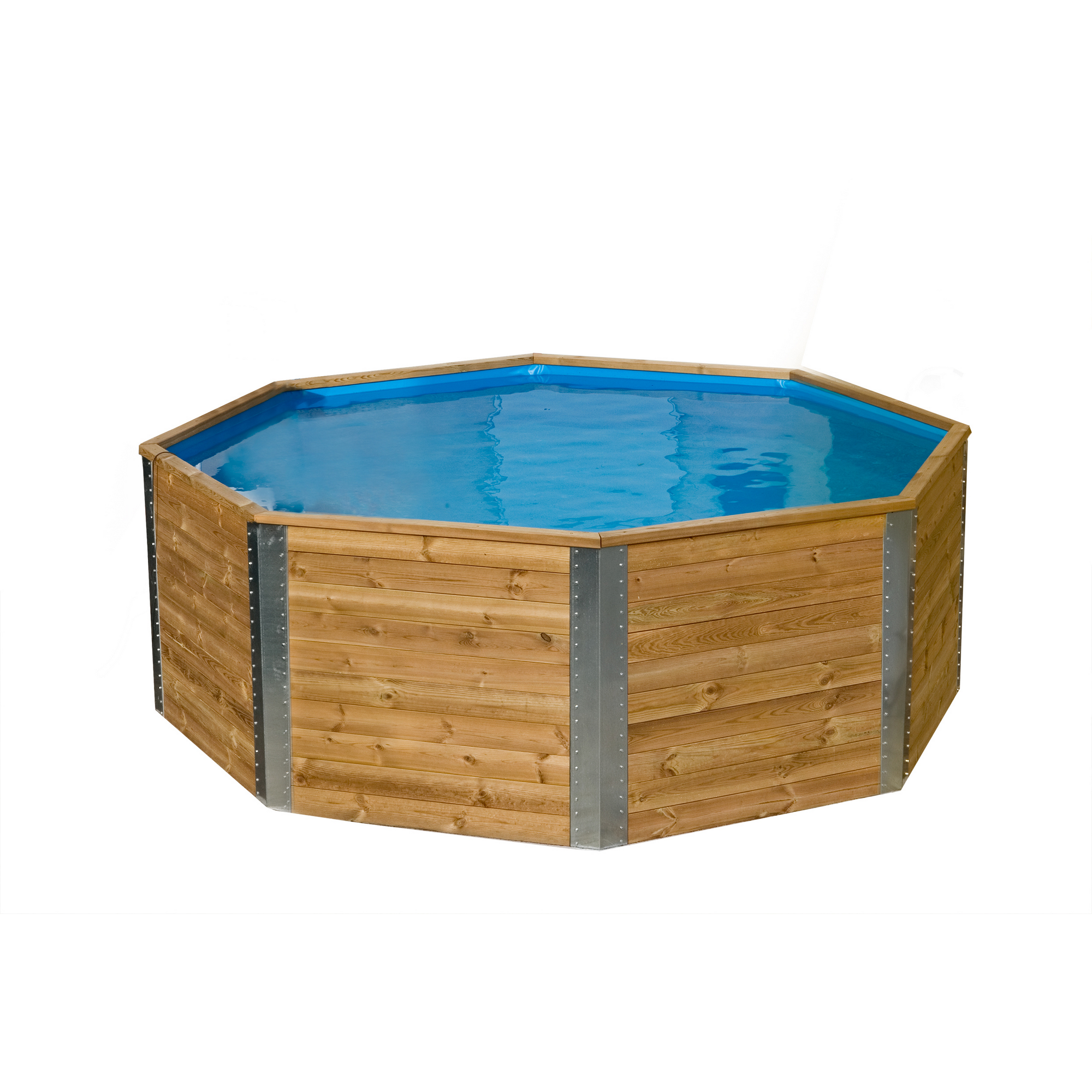 Massivholz-Pool '593' achteckig, 310 x 310 x 116 cm + product picture