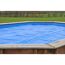 Abgedeckter blauer Holzpool