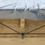 Winterabdeckplane  für Holzpool 'Macadamia' grau 375 x 58 x 675 cm