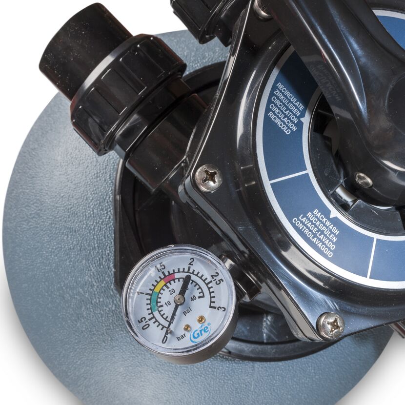 Manometer einer Sandfilteranlage