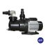 Schwarze Pumpe mit silbernem Motor