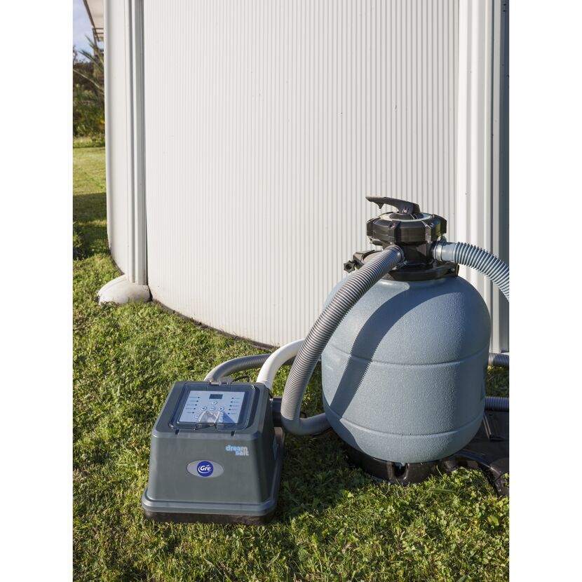 Sandfilteranlage mit Salzelektrolysegerät