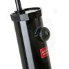 Schwarze Solardusche mit Drehregler