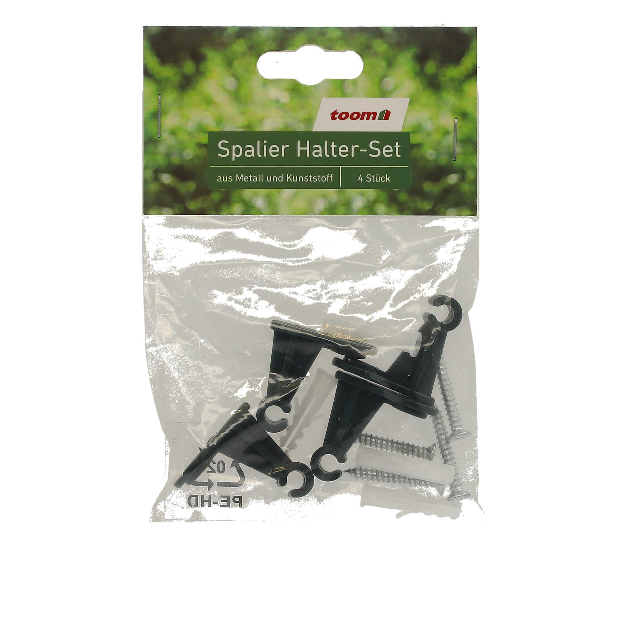 Spalier-Halter-Set grün 4 Stück