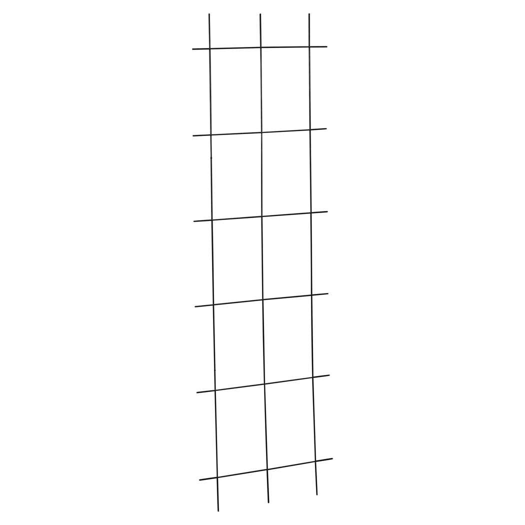 Rankspalier 3-strebig Stahl beschichtet weiß 150 x 45 cm