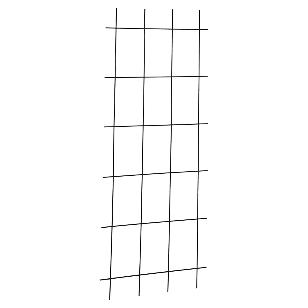 Rankspalier 4-strebig Stahl beschichtet weiß 150 x 60 cm