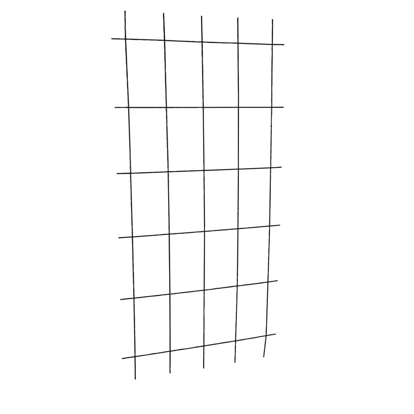 Rankspalier 5-strebig Stahl beschichtet grün 150 x 75 cm