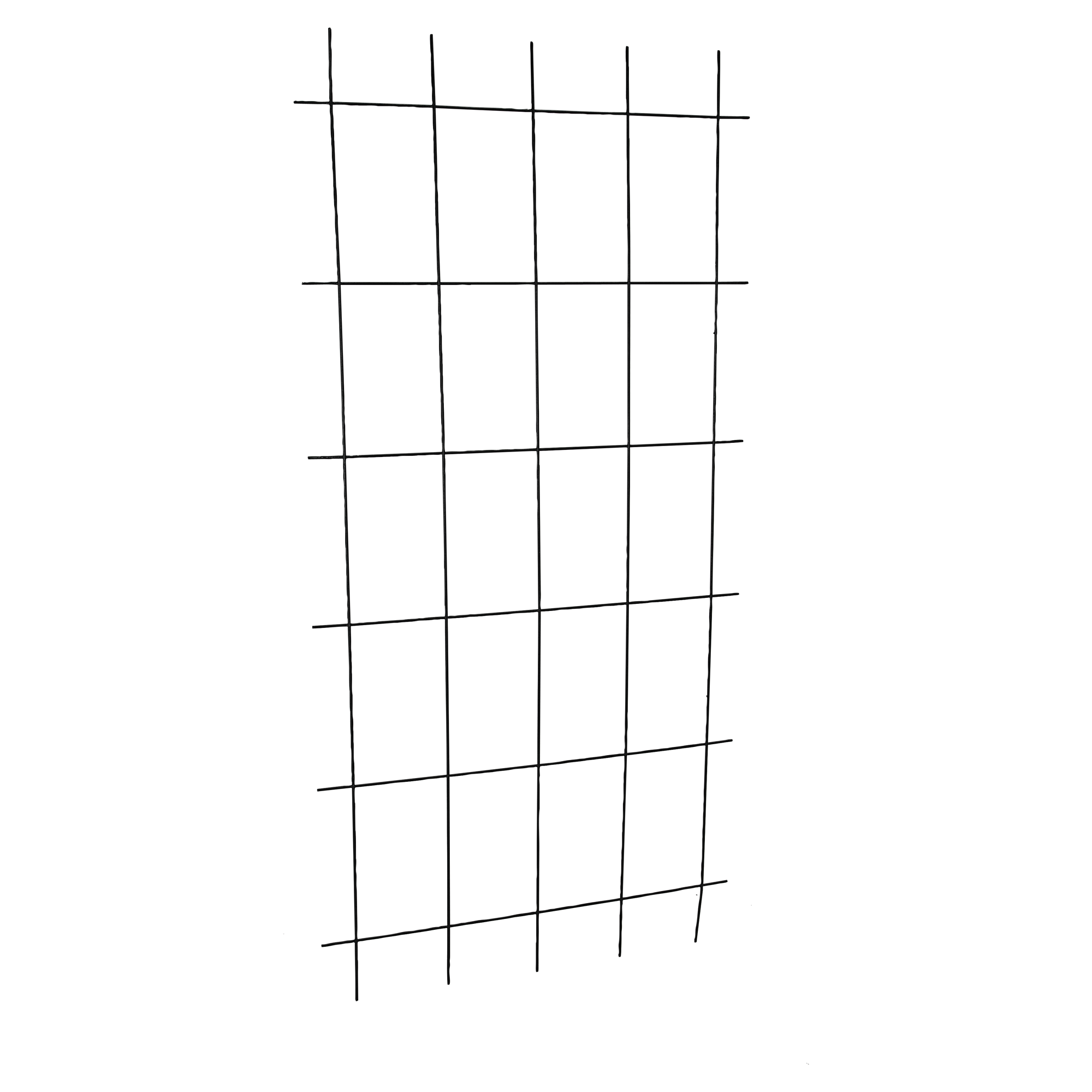Rankspalier 5-strebig Stahl verzinkt 150 x 75 cm