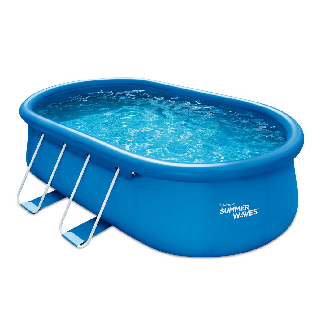 Fast-Set-Pool-Set 'Quick' 457 x 305 x 107 cm mit Einstiegsleiter und Filtersystem