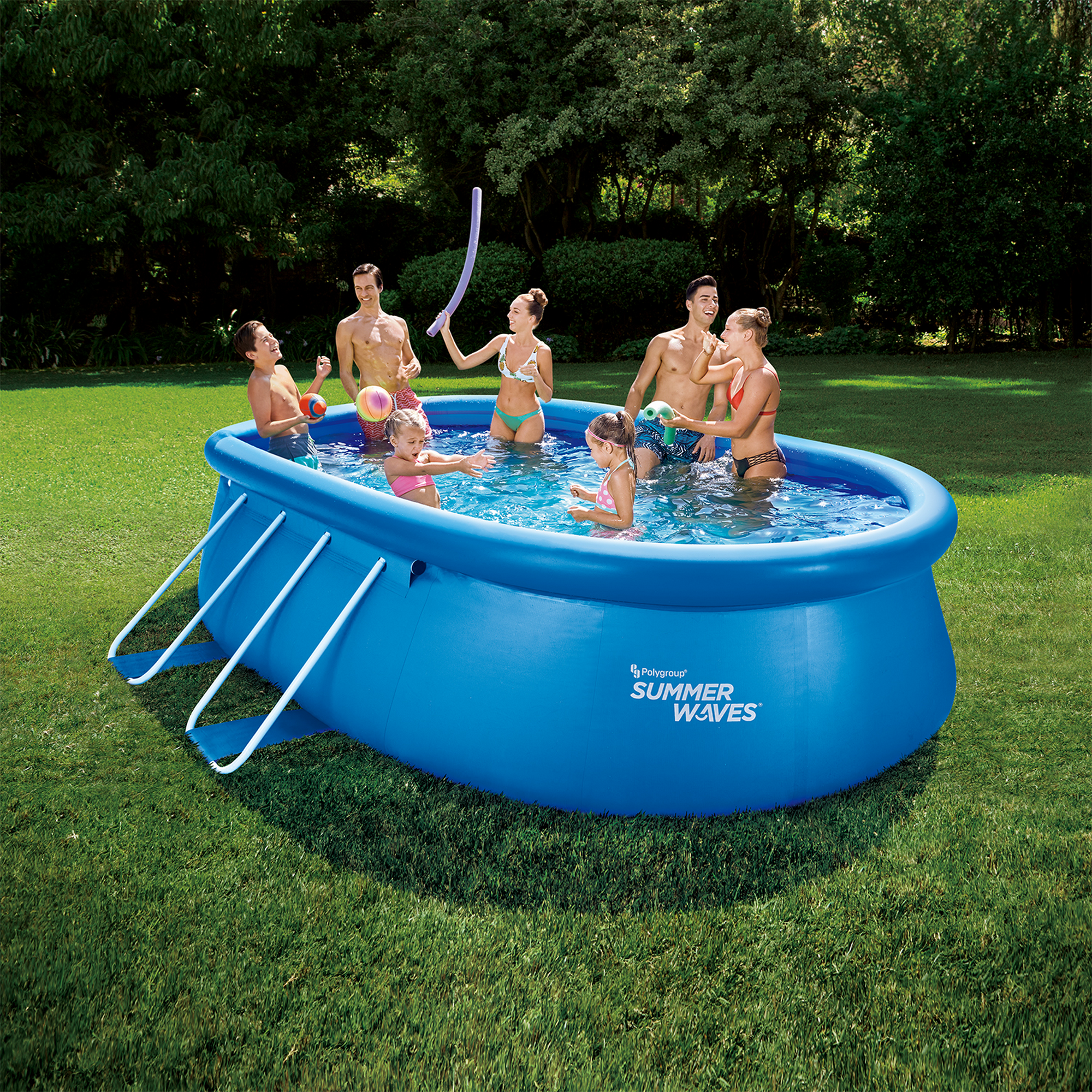 Pool 'Quick' blau 457 x 305 x 107 cm + product picture
