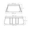 Fast-Set-Pool-Set 'Quick' 457 x 305 x 107 cm mit Einstiegsleiter und Filtersystem