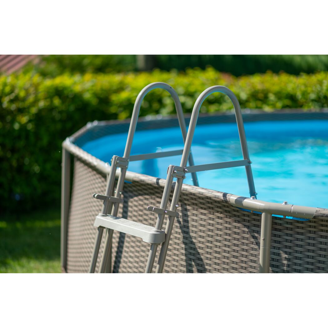 Frame-Pool-Set 'Active Frame' Ø 457 x 106 cm mit Einstiegsleiter und Filterpumpe