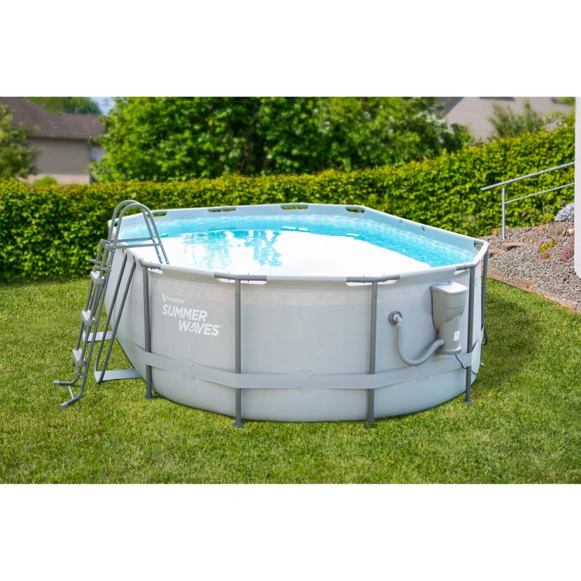 Frame-Pool-Set 'Active Frame' 488 x 305 x 107 cm mit Einstiegsleiter und Filterpumpe
