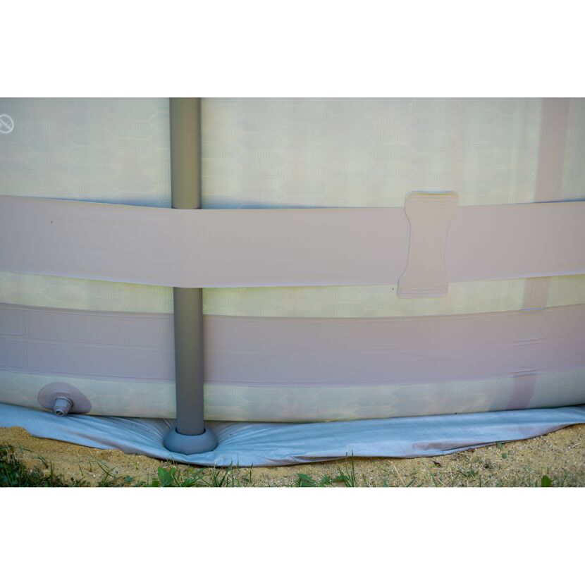Frame-Pool-Set 'Elite' Ø 488 x 122 cm mit Einstiegsleiter und Filterpumpe
