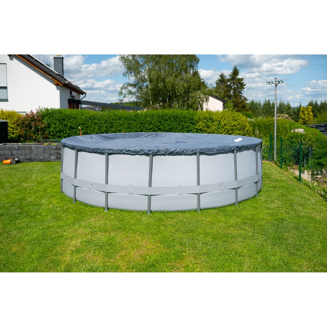Frame-Pool-Set 'Elite Frame' Ø 549 x 132 cm mit Filterpumpe und Sicherheitsleiter
