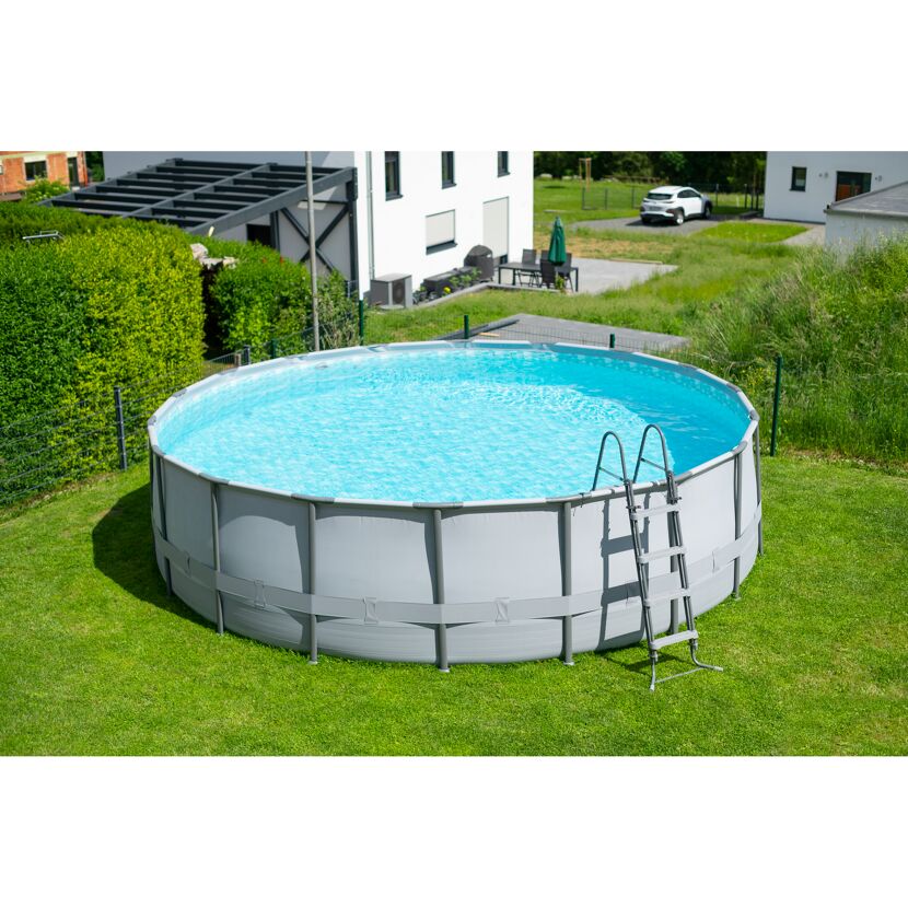 Frame-Pool-Set 'Elite Frame' Ø 549 x 132 cm mit Filterpumpe und Sicherheitsleiter