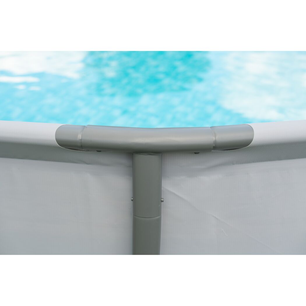 Frame-Pool-Set 'Elite Frame' Ø 549 x 132 cm mit Filterpumpe und Sicherheitsleiter