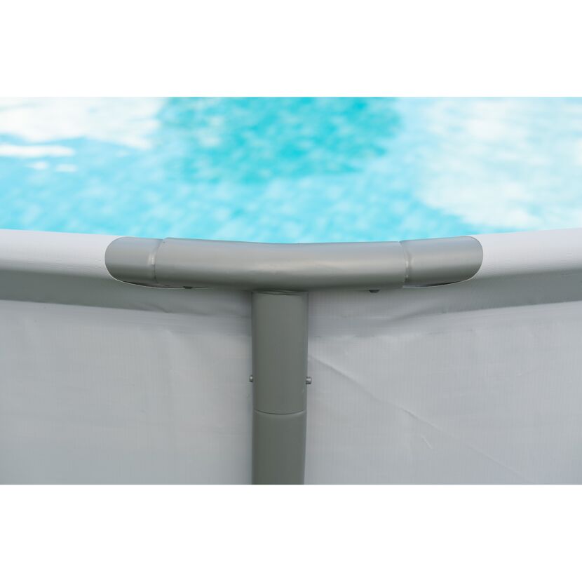 Frame-Pool-Set 'Elite Frame' Ø 549 x 132 cm mit Filterpumpe und Sicherheitsleiter