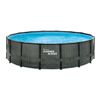 Aufstellpool 'Elite Frame' Rattan-Optik grau Ø 488 x 122 cm