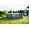 Aufstellpool 'Elite Frame' Rattan-Optik grau Ø 488 x 122 cm