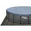 Aufstellpool 'Elite Frame' Rattan-Optik grau Ø 488 x 122 cm